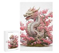 Jigsaw Puzzles for Adults 1000 PCS Dragon Pink Japan Jigsaws for Adults Relax Games Presents for Women Gifts for Friends And Family 1000 PCS