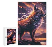 Jigsaw Puzzles for Adults 1000 PCS Electric Fox Nature's Power Jigsaws for Adults Toy Wall Decor Perfect Decoration Challenging To Complete 1000 PCS