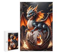 Jigsaw Puzzles for Adults 1000 PCS Emerging Dragon Fantasy Art Jigsaws for Adults Fun Games Perfect Decoration Challenging To Complete 1000 PCS