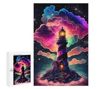 Jigsaw Puzzles for Adults 1000 PCS Enchanted Lighthouse Sky Puzzle for Adults Relax Games Difficult Hard Gifts for Friends And Family 1000 PCS