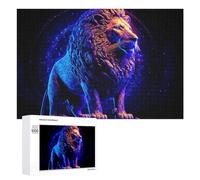 Jigsaw Puzzles for Adults 1000 PCS Enchanted Lion Statue Mystic Artwork Puzzle for Adults Relax Games Difficult Hard Gifts for Friends And Family 1000 PCS