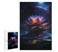 Jigsaw Puzzles for Adults 1000 PCS Enchanted Lotus Pond-10 Puzzle For Teenagerss But Fun And Humorous Wishlist with Santa Claus Unique Birthday And Xmas Gifts 1000 PCS