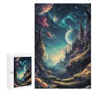 Jigsaw Puzzles for Adults 1000 PCS Enchanting Castle View Jigsaws for Adults Relax Games Presents for Women Gifts for Friends And Family 1000 PCS