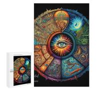 Jigsaw Puzzles for Adults 1000 PCS Eye of The Universe Mystic Vision Jigsaws for Adults Fun Games Perfect Decoration Challenging To Complete 1000 PCS