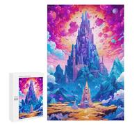 Jigsaw Puzzles for Adults 1000 PCS Fantasy Castle Skyward -2 Jigsaw Puzzle Family Game But Fun And Humorous Birthday Present, Gifts, 1000 PCS