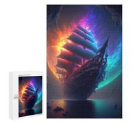 Jigsaw Puzzles for Adults 1000 PCS Fantasy Sailing Ship in Space Adult Jigsaw Puzzle Relax Games Wall Decoration Gifts for Friends And Family 1000 PCS