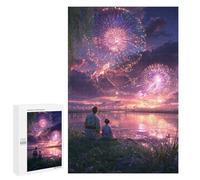 Jigsaw Puzzles for Adults 1000 PCS Fireworks Over The River Puzzles for Teenagers Precision Cutting Difficult And Challenge Birthday And Unique Gifts 1000 PCS