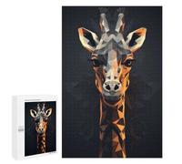 Jigsaw Puzzles for Adults 1000 PCS Geometric Style Giraffe Adult Puzzles Brain Teaser Game Presents for Women Gifts for Friends And Family 1000 PCS