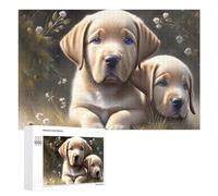 Jigsaw Puzzles for Adults 1000 PCS Golden Puppies in Garden Puzzle for Adults Relax Games Difficult Hard Gifts for Friends And Family 1000 PCS