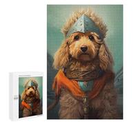 Jigsaw Puzzles for Adults 1000 PCS Goldendoodle Viking Puzzle for Adults Hands-on Game Wall Decoration Fun Activities at Home 1000 PCS