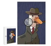 Jigsaw Puzzles for Adults 1000 PCS Goose Game Ducktective Adult Puzzles Family Games Home Decoration Gifts for Friends And Family 1000 PCS