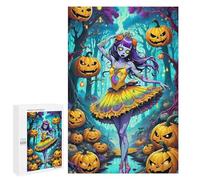 Jigsaw Puzzles for Adults 1000 PCS Halloween Ballerina in Enchanted Forest Puzzle for Adults Relax Games Difficult Hard Gifts for Friends And Family 1000 PCS