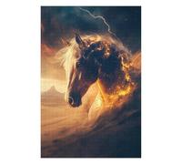 Jigsaw Puzzles for Adults 1000 PCS Horse in A Desert Storm Jigsaw Puzzle Toy Wall Decor Analysis And Logic Challenging To Complete 1000 PCS