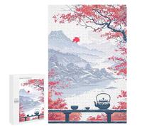 Jigsaw Puzzles for Adults 1000 PCS Japanese Tea Ceremony Landscape Jigsaw Puzzle Family Game But Fun And Humorous Birthday Present, Gifts, 1000 PCS