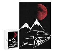 Jigsaw Puzzles for Adults 1000 PCS Jdm Car Moon Adult Puzzles Brain Teaser Game Presents for Women Gifts for Friends And Family 1000 PCS