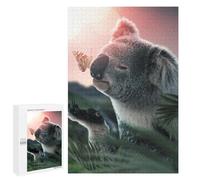 Jigsaw Puzzles for Adults 1000 PCS Koala Butterfly Encounter Adult Puzzles Brain Teaser Game Presents for Women Gifts for Friends And Family 1000 PCS