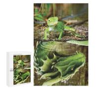 Jigsaw Puzzles for Adults 1000 PCS Lizard With Dragon Mindset Puzzle For Teenagerss But Fun And Humorous Wishlist with Santa Claus Unique Birthday And Xmas Gifts 1000 PCS