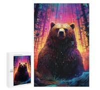 Jigsaw Puzzles for Adults 1000 PCS Magical Forest Bear Jigsaw Relaxing Games Analysis And Logic Unique Birthday And Xmas Gifts 1000 PCS