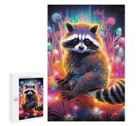 Jigsaw Puzzles for Adults 1000 PCS Magical Raccoon in Fantasy Land Jigsaw Relaxing Games Analysis And Logic Unique Birthday And Xmas Gifts 1000 PCS