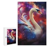 Jigsaw Puzzles for Adults 1000 PCS Magical Swan Artwork Jigsaw Puzzle Family Game But Fun And Humorous Birthday Present, Gifts, 1000 PCS