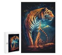 Jigsaw Puzzles for Adults 1000 PCS Magical Tiger Night Scene Jigsaws for Adults Family Games Stress Reliever Birthday Present, Gifts, 1000 PCS