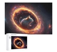 Jigsaw Puzzles for Adults 1000 PCS Mouse in Cosmic Spiral Jigsaw Relaxing Games Analysis And Logic Unique Birthday And Xmas Gifts 1000 PCS