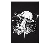 Jigsaw Puzzles for Adults 1000 PCS Mushroom Drawing Jigsaw Puzzle Toy Wall Decor Analysis And Logic Challenging To Complete 1000 PCS