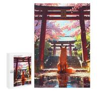 Jigsaw Puzzles for Adults 1000 PCS Mystic Kitsune Gateway Adult Jigsaw Puzzle Relax Games Wall Decoration Gifts for Friends And Family 1000 PCS