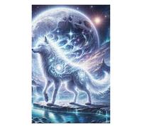 Jigsaw Puzzles for Adults 1000 PCS Mystic Wolf Jigsaw Puzzle Toy Wall Decor Analysis And Logic Challenging To Complete 1000 PCS