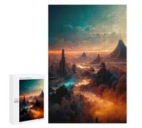 Jigsaw Puzzles for Adults 1000 PCS Mystical Alien Landscape -2 Adult Jigsaw Puzzle Relax Games Wall Decoration Gifts for Friends And Family 1000 PCS