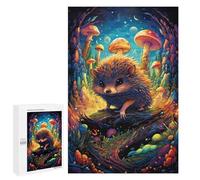 Jigsaw Puzzles for Adults 1000 PCS Mystical Hedgehog Forest Jigsaws for Adults Fun Games Perfect Decoration Challenging To Complete 1000 PCS