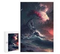 Jigsaw Puzzles for Adults 1000 PCS Mystical Ocean Wave Jigsaws for Adults Family Games Stress Reliever Birthday Present, Gifts, 1000 PCS