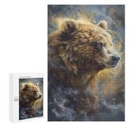 Jigsaw Puzzles for Adults 1000 PCS Nature's Majesty Bear Portrait Puzzle For Teenagerss But Fun And Humorous Wishlist with Santa Claus Unique Birthday And Xmas Gifts 1000 PCS
