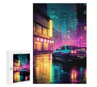 Jigsaw Puzzles for Adults 1000 PCS Neon City Nightscape Puzzles for Teenagers Precision Cutting Difficult And Challenge Birthday And Unique Gifts 1000 PCS