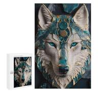 Jigsaw Puzzles for Adults 1000 PCS Ornate Wolf Mask Sculpture Jigsaws for Adults Family Games Stress Reliever Birthday Present, Gifts, 1000 PCS