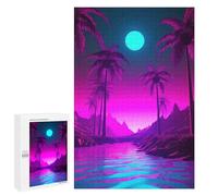 Jigsaw Puzzles for Adults 1000 PCS Palm Tree Harmony Jigsaws for Adults Relax Games Presents for Women Gifts for Friends And Family 1000 PCS