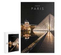 Jigsaw Puzzles for Adults 1000 PCS Parisian Pyramid Reflections Puzzle for Adults Relax Games Difficult Hard Gifts for Friends And Family 1000 PCS