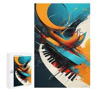 Jigsaw Puzzles for Adults 1000 PCS Piano Keys Abstract Art Jigsaw Puzzle Family Game But Fun And Humorous Birthday Present, Gifts, 1000 PCS