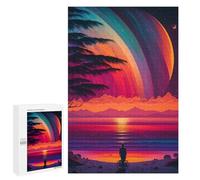 Jigsaw Puzzles for Adults 1000 PCS Planetary Sunset Serenity Jigsaw Puzzle Family Game But Fun And Humorous Birthday Present, Gifts, 1000 PCS