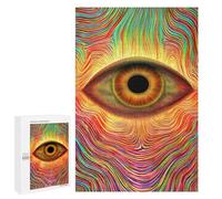 Jigsaw Puzzles for Adults 1000 PCS Psychedelic Eye Art Print-4 Jigsaw Puzzles for Teenagers Improve Memory Train Your Brain And Hands Stress Reduction Gifts 1000 PCS
