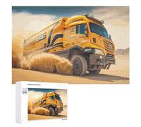 Jigsaw Puzzles for Adults 1000 PCS Racing Truck in Desert Dust Storm Puzzle for Adults Relax Games Difficult Hard Gifts for Friends And Family 1000 PCS