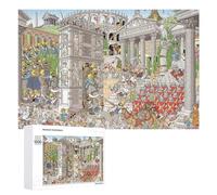 Jigsaw Puzzles for Adults 1000 PCS Roman Battle Scene with Elephants Jigsaws for Adults Fun Games Perfect Decoration Challenging To Complete 1000 PCS
