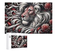 Jigsaw Puzzles for Adults 1000 PCS Royal Lion Art Print Jigsaw Relaxing Games Analysis And Logic Unique Birthday And Xmas Gifts 1000 PCS