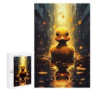 Jigsaw Puzzles for Adults 1000 PCS Rubber Duck Bath Duck Adult Puzzles Brain Teaser Game Presents for Women Gifts for Friends And Family 1000 PCS