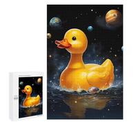 Jigsaw Puzzles for Adults 1000 PCS Rubber Duck Space Jigsaws for Adults Relax Games Presents for Women Gifts for Friends And Family 1000 PCS