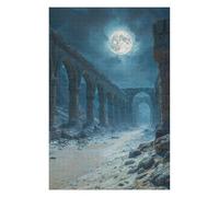 Jigsaw Puzzles for Adults 1000 PCS Ruined Arches Under Moonlight Jigsaw Puzzle Toy Wall Decor Analysis And Logic Challenging To Complete 1000 PCS