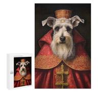 Jigsaw Puzzles for Adults 1000 PCS Schnauzer The Pope Puzzle for Adults Hands-on Game Wall Decoration Fun Activities at Home 1000 PCS