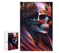 Jigsaw Puzzles for Adults 1000 PCS Skeleton Crowned Jigsaws for Adults Family Games Stress Reliever Birthday Present, Gifts, 1000 PCS