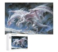 Jigsaw Puzzles for Adults 1000 PCS Snowy Mountain Dragon Artwork Jigsaws for Adults Fun Games Perfect Decoration Challenging To Complete 1000 PCS