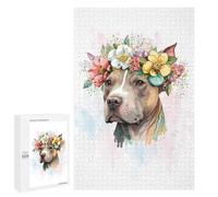 Jigsaw Puzzles for Adults 1000 PCS Staffordshire Terrier Dog Puzzle for Adults Hands-on Game Wall Decoration Fun Activities at Home 1000 PCS